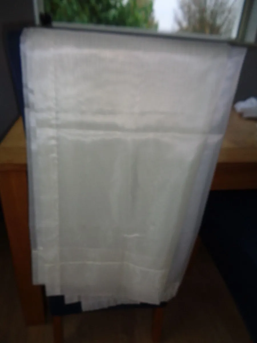 Cream Sheer Curtain for Sale - Image 4