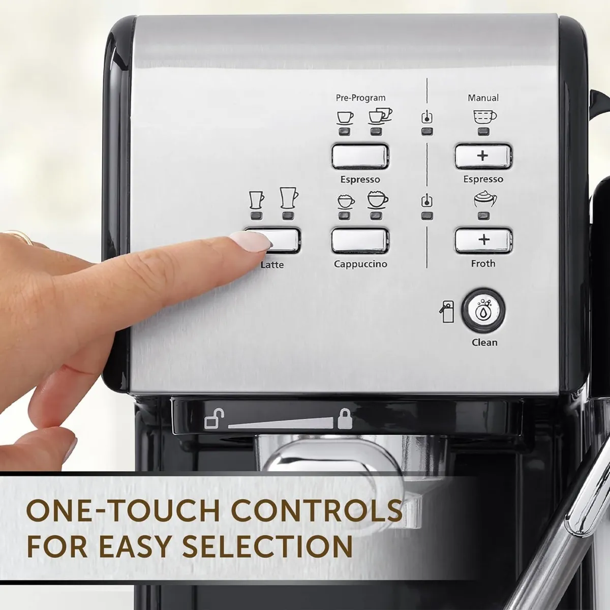 One Touch Coffee Machine Espresso Cappuccino Latte - Image 3