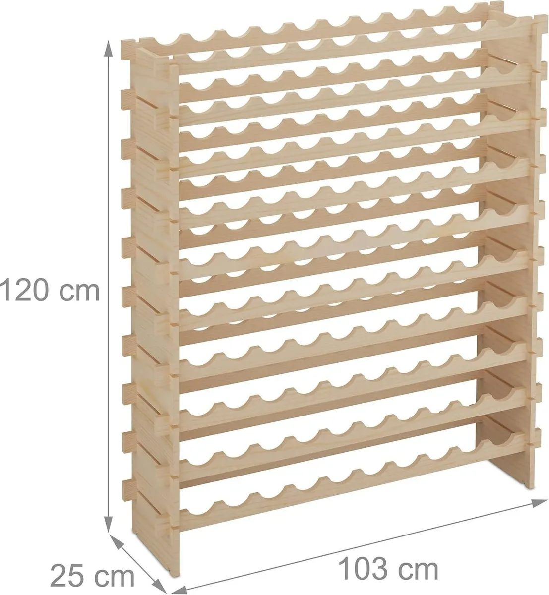 Wine Rack for 100 Bottles Stackable - Image 4