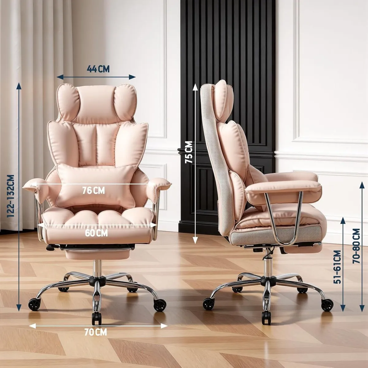 Desk Office Chair Big and Tall PU Leather - Image 2