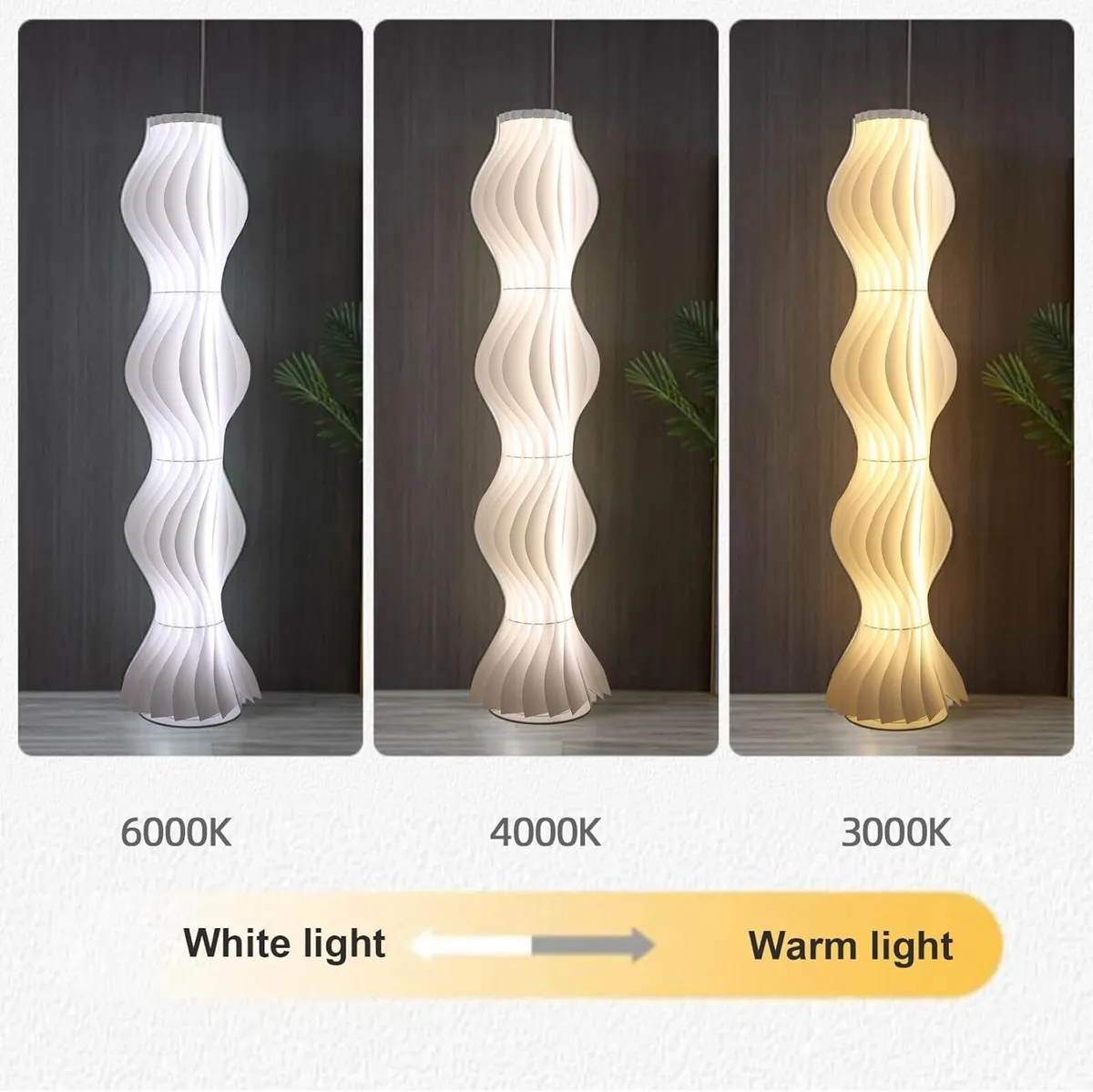 LED Floor Lamp: 170CM Tall Modern 3 Colour - Image 4