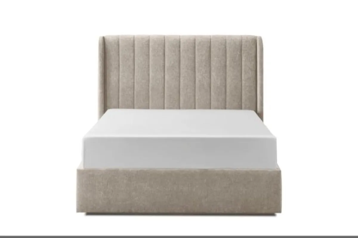 Frida Beige Gas Lift Storage Bed / 3 Sizes - Image 2