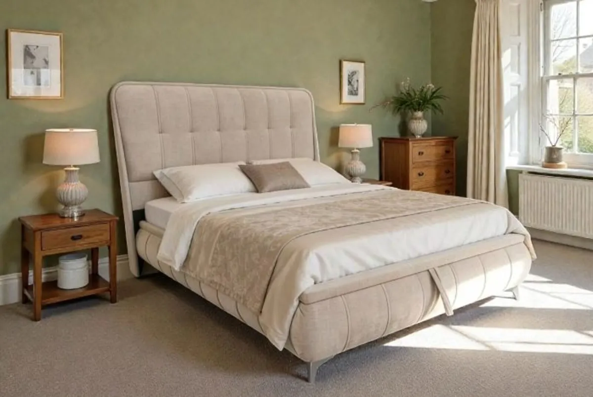 Limerick Beige Storage Bed - Image 1