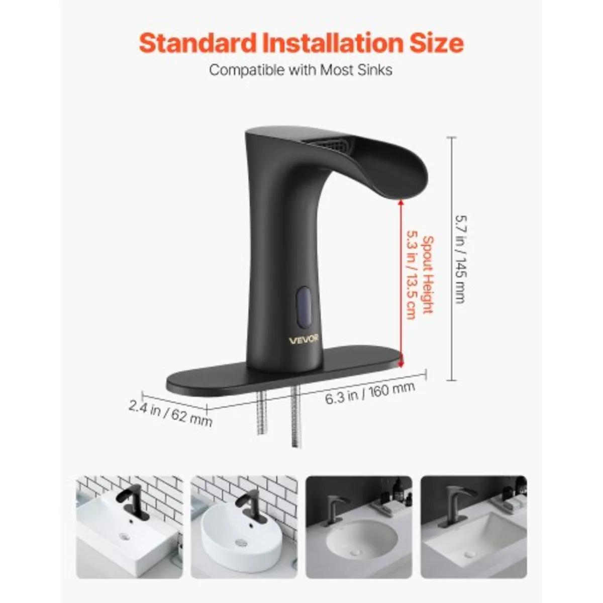 Touchless Bathroom Sink Faucet, Automatic Motion S - Image 2