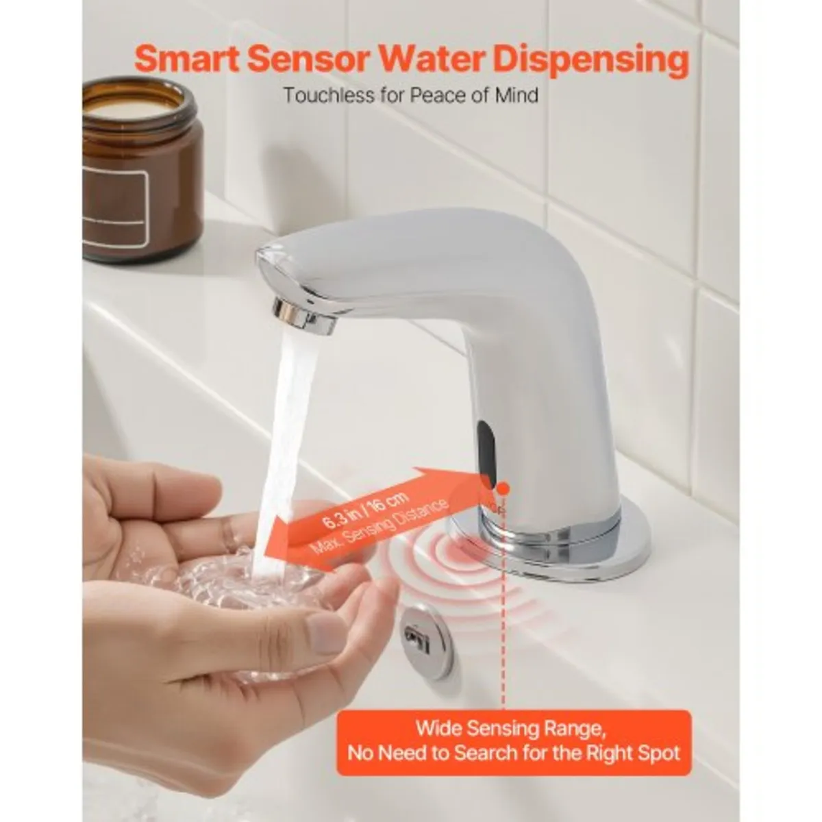 Touchless Bathroom Sink Faucet, Automatic Motion S - Image 4