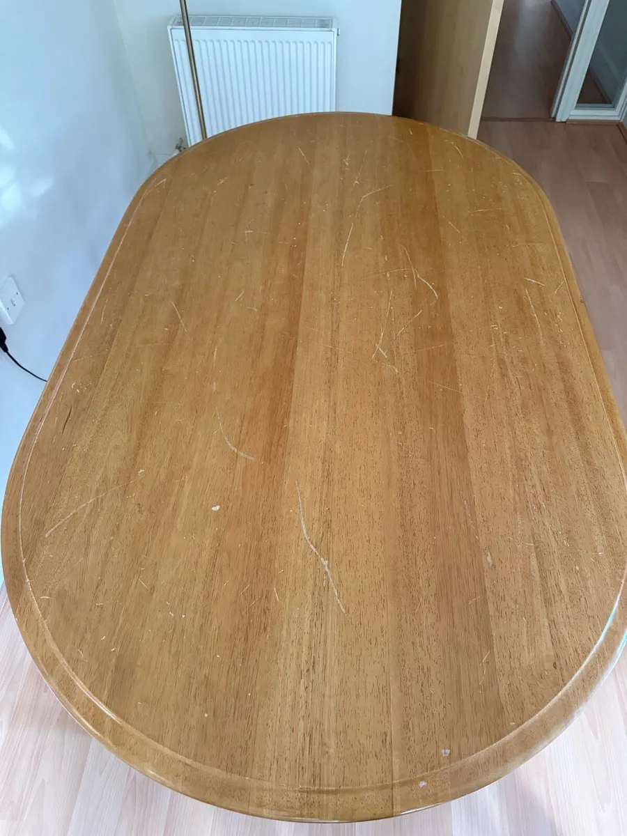 Sturdy wooden dining table - Image 3