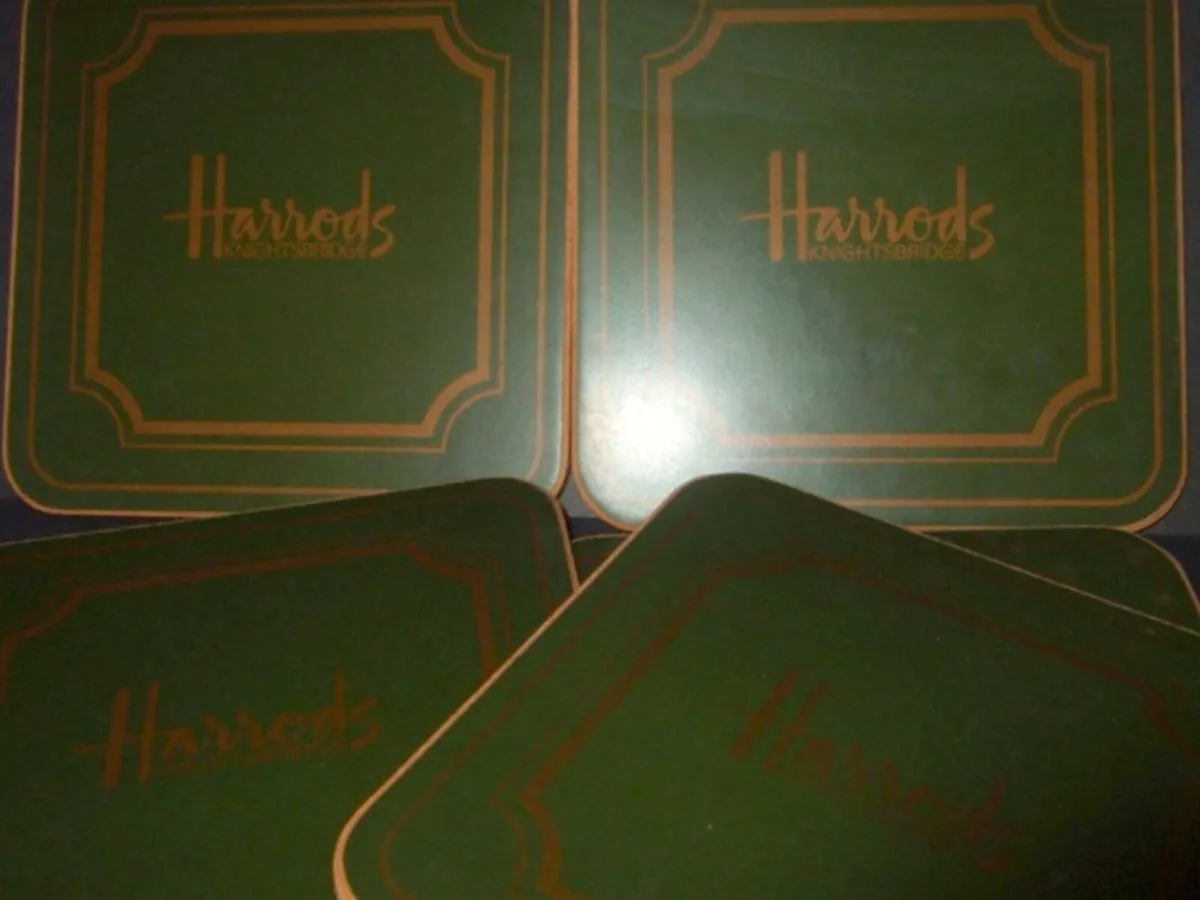 Vintage Harrods Knightsbridge Coasters-Unused - Image 4