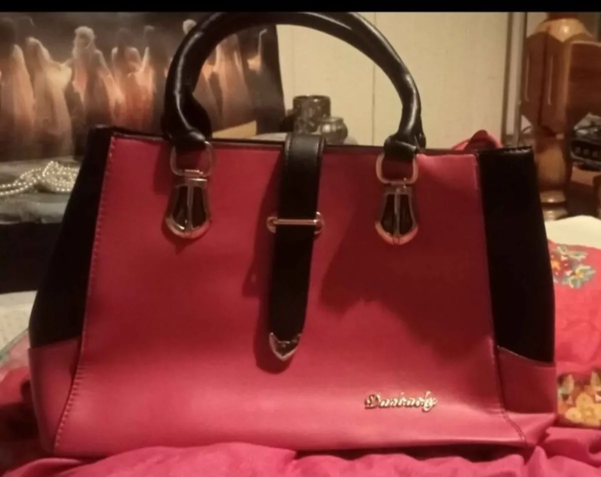 Brand New black and red hand bag