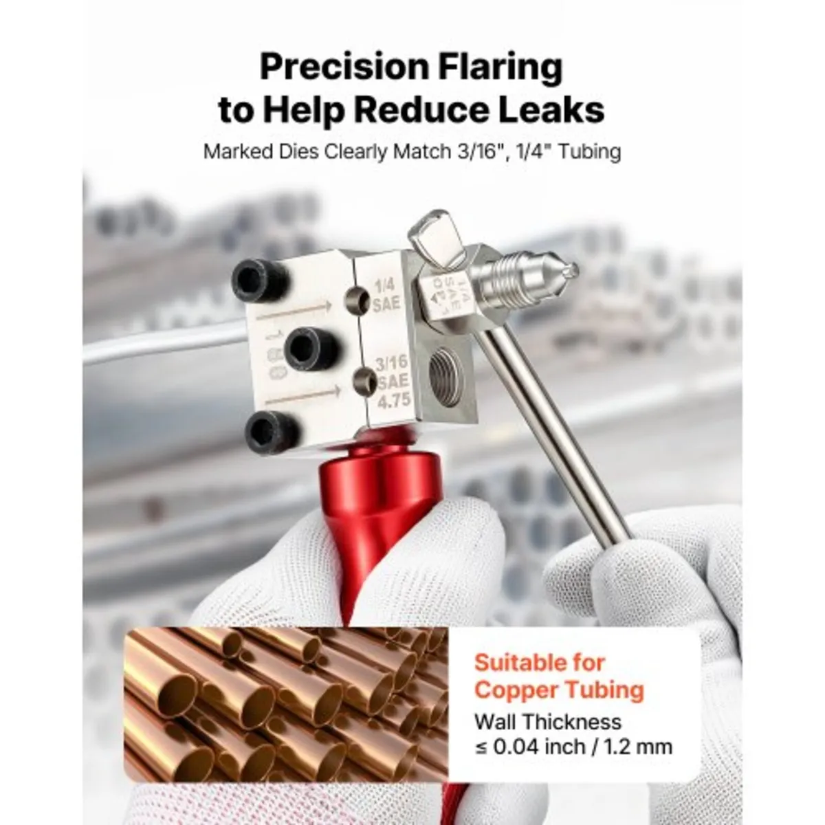 Flaring Tool HVAC, 45° Eccentric Single Flaring To - Image 2