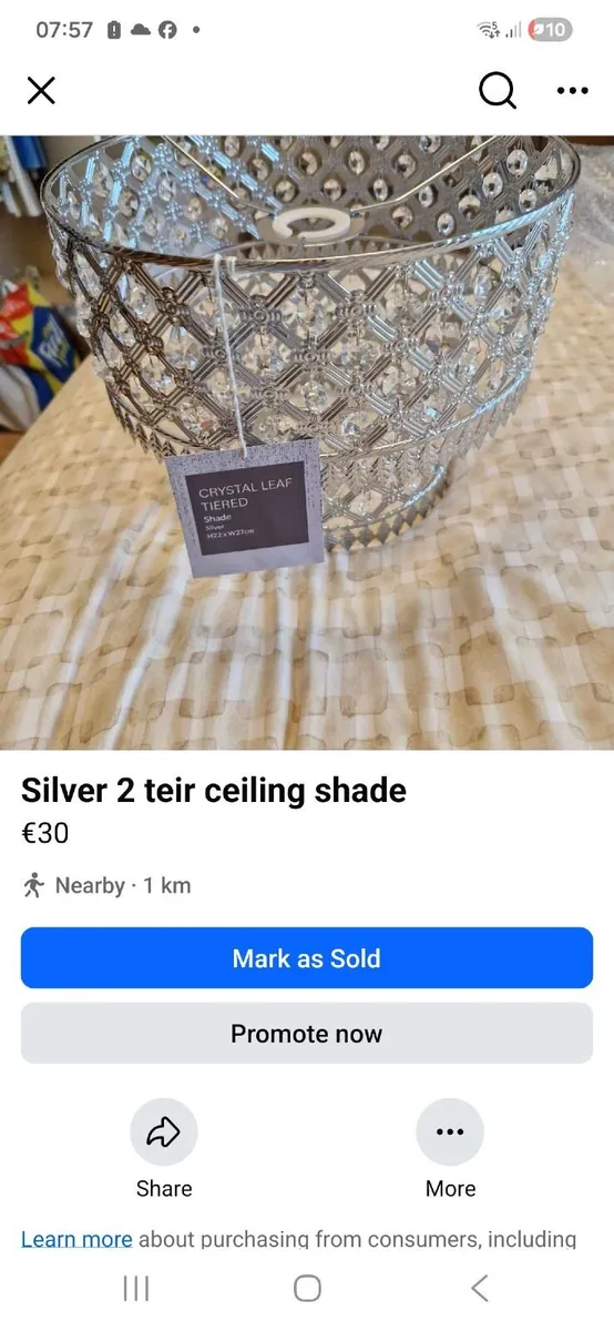 2 teir ceiling shade - Image 2