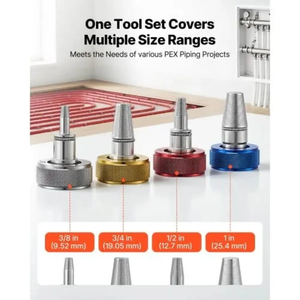 PEX Pipe Expander Tool Kit, Manual Tubing Expansio - Image 3