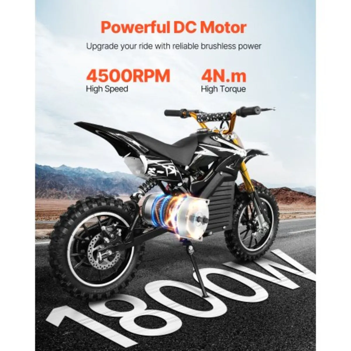 1800W Electric Brushless DC Motor Kit - 48V 4500rp - Image 3