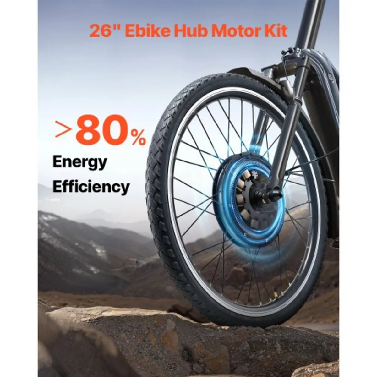 1000W Electric Bike Conversion Kit, 48V 420rpm 26" - Image 4
