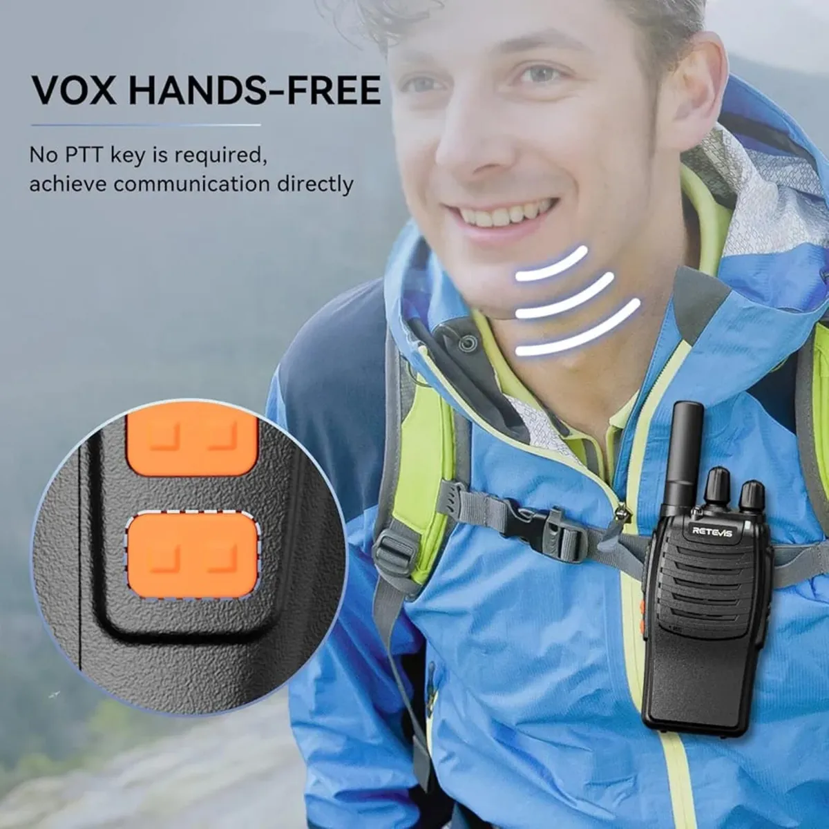 H777 Walkie Talkie for Adults, 4Pack Professional - Image 2