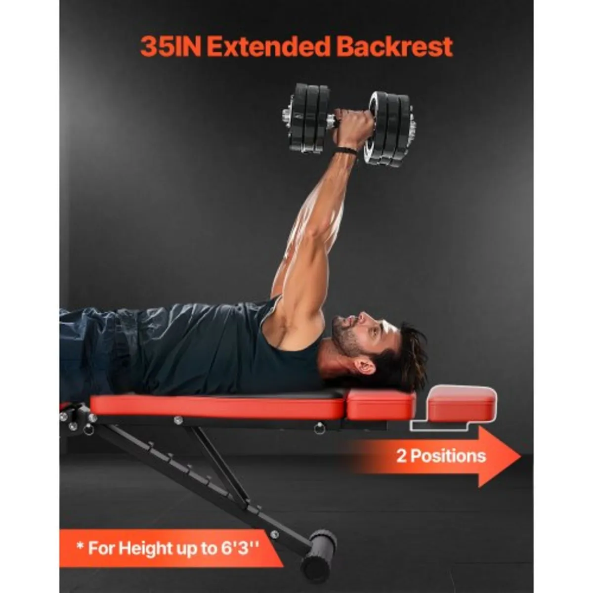 Weight Bench, 660lbs Adjustable Weight Bench Press - Image 3