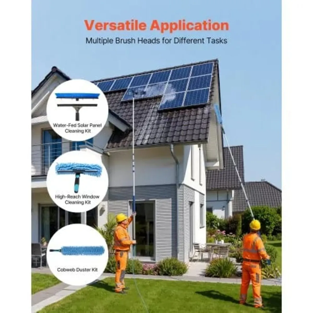 Solar Panel Cleaning Kit, 7.99 m, Water Fed Pole K - Image 2