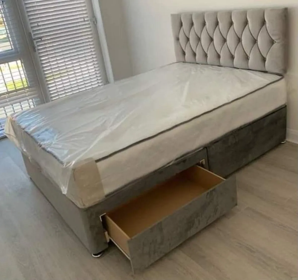 New Divan Beds With Headboard & Mattresses - Image 1