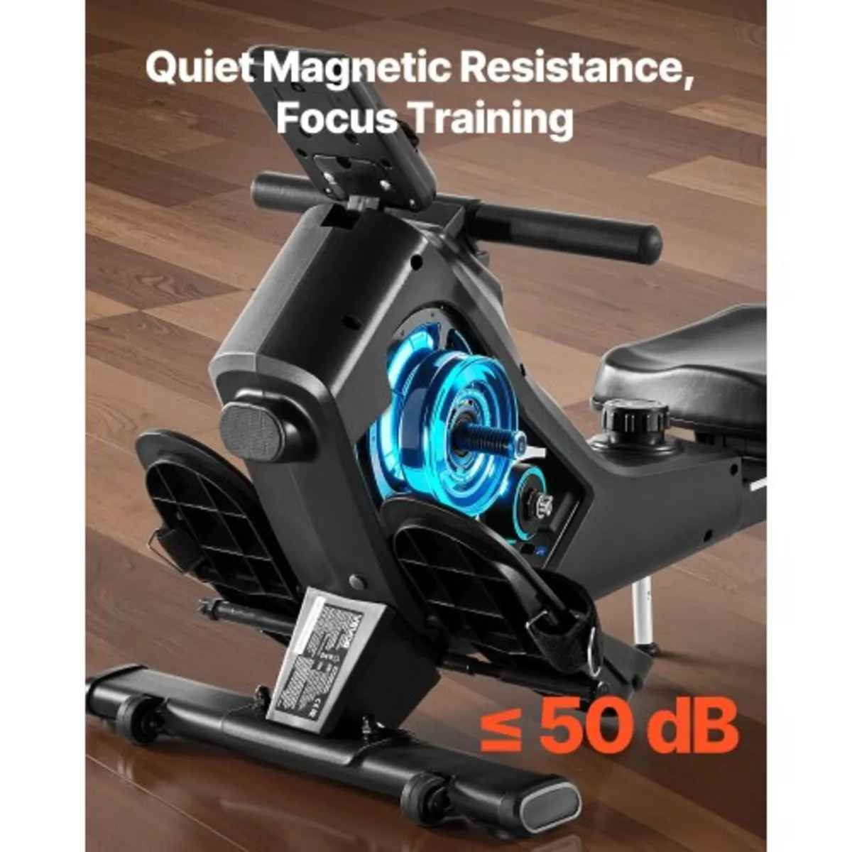 Magnetic Rowing Machine,16-Level Quiet Resistance - Image 4