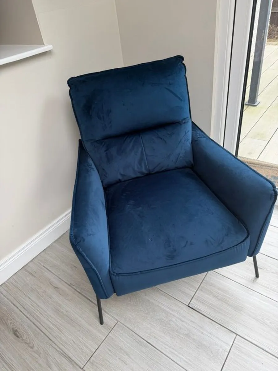 Navy Armchair - Image 2