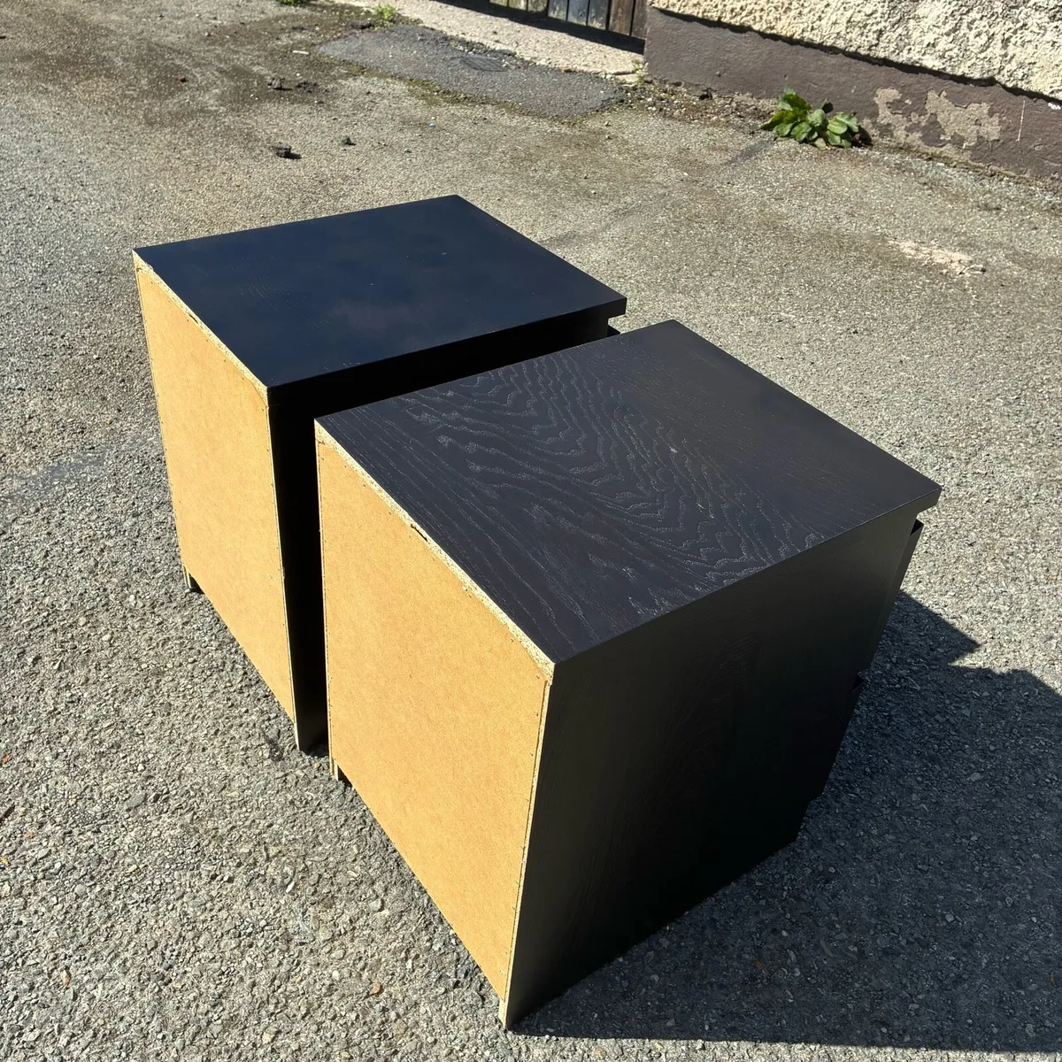 Two black Malm Lockers - Image 2
