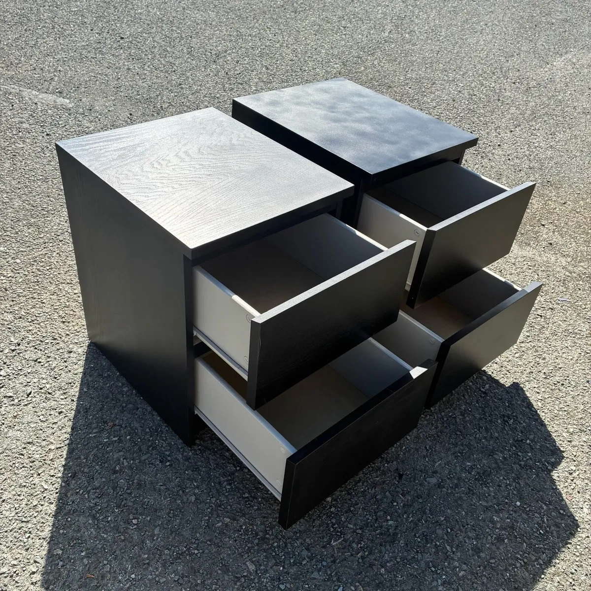 Two black Malm Lockers - Image 3