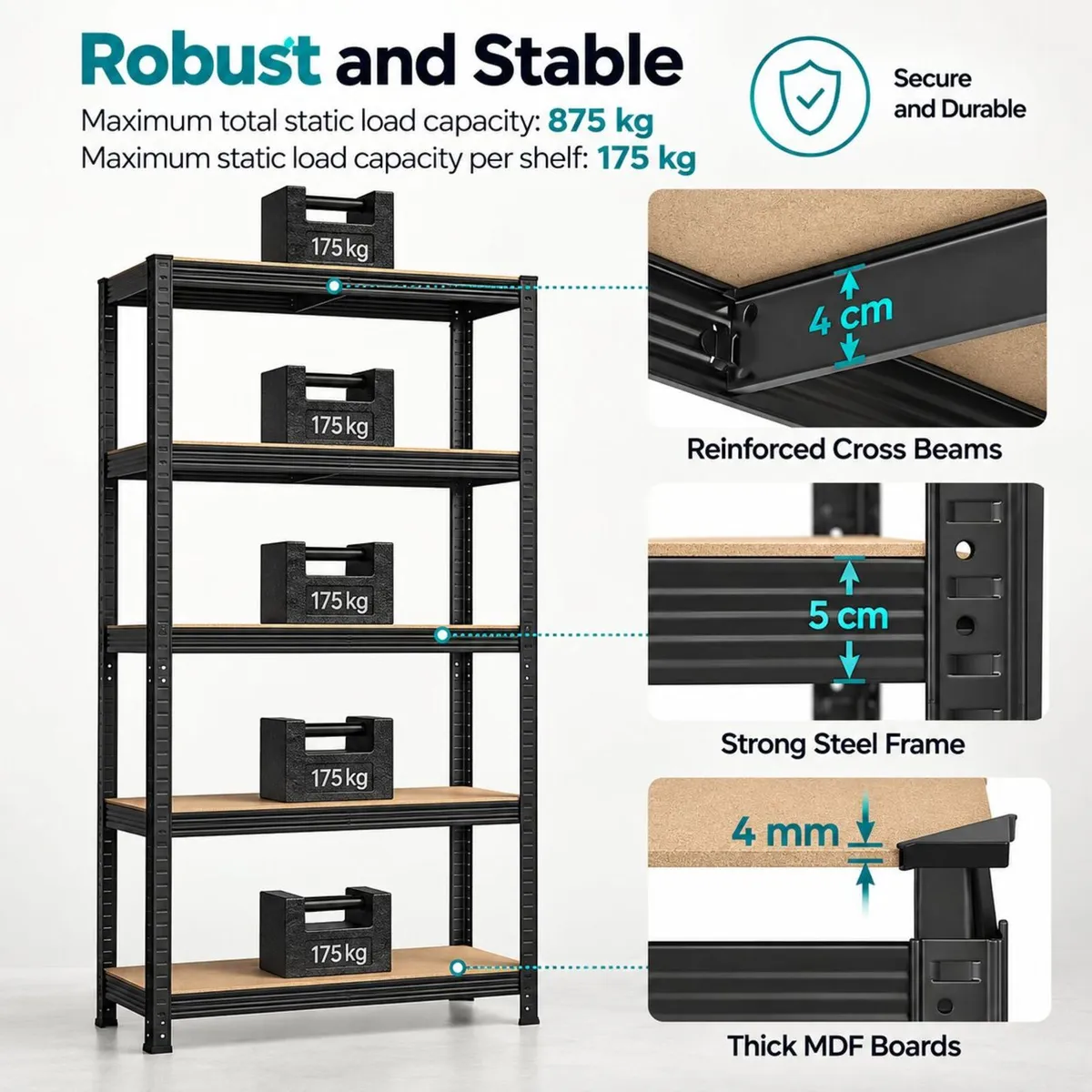 (x4)NEW Home Garage Shelving Racking-FREE Delivery - Image 3