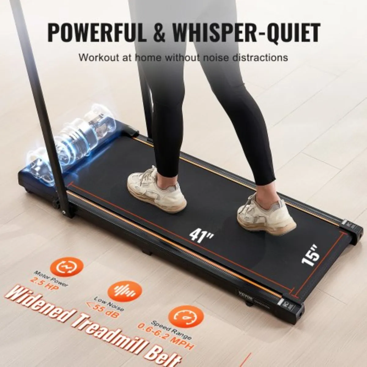 Under Desk Treadmill for Home Office, Working Walk - Image 2