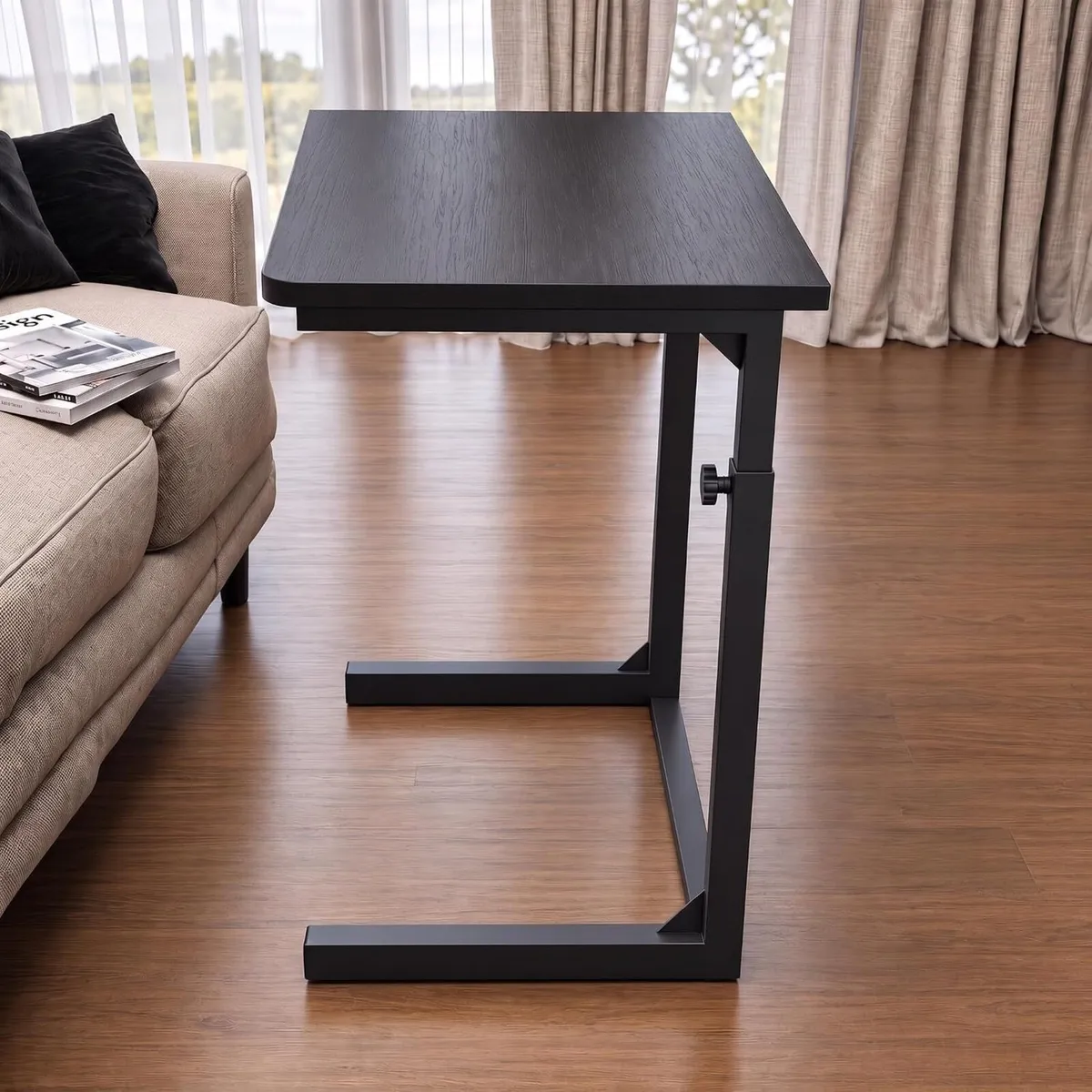 Sofa Side Table for Couch Bed Height Adjustable - Image 1