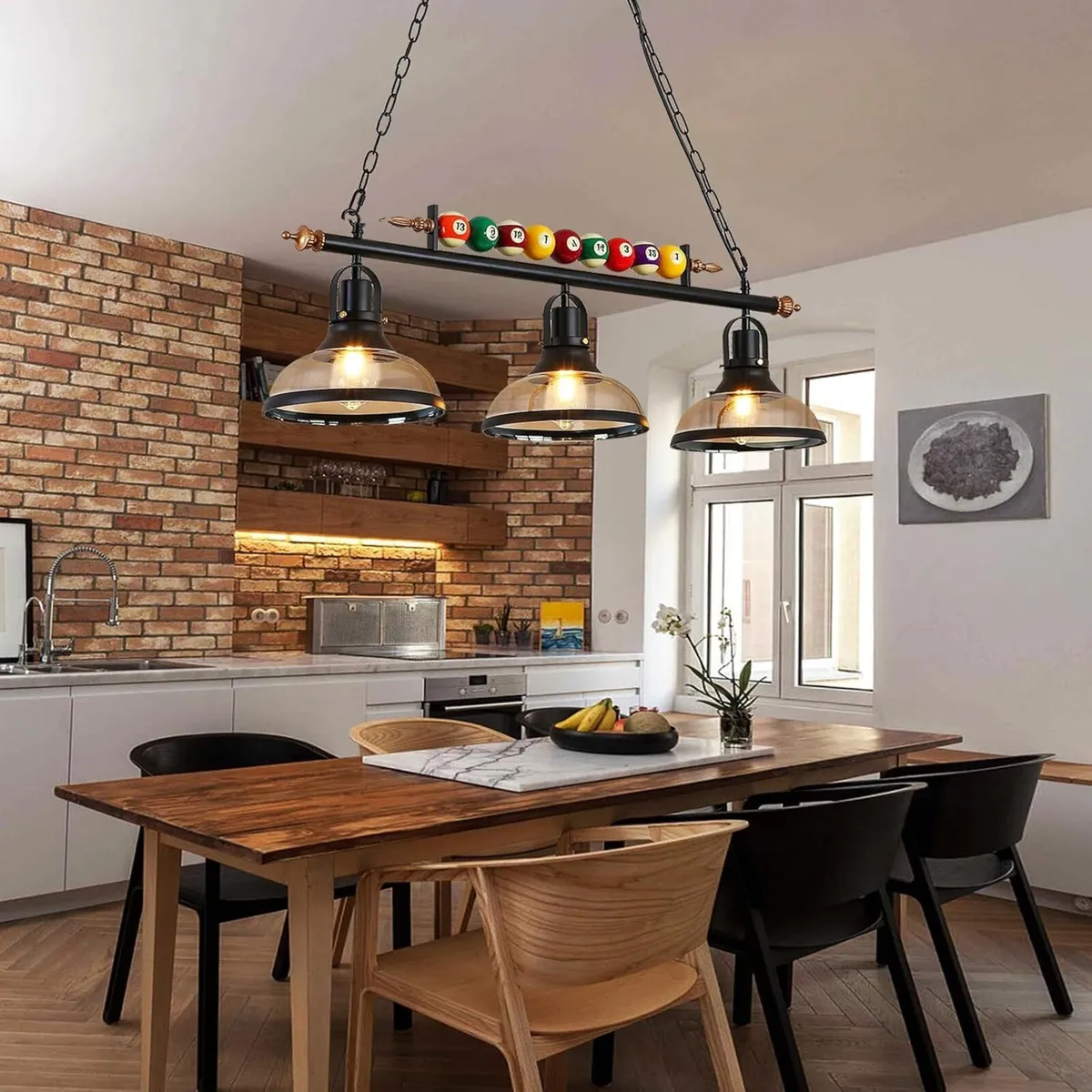 Retro Industrial Pendant American Wrought Iron - Image 2