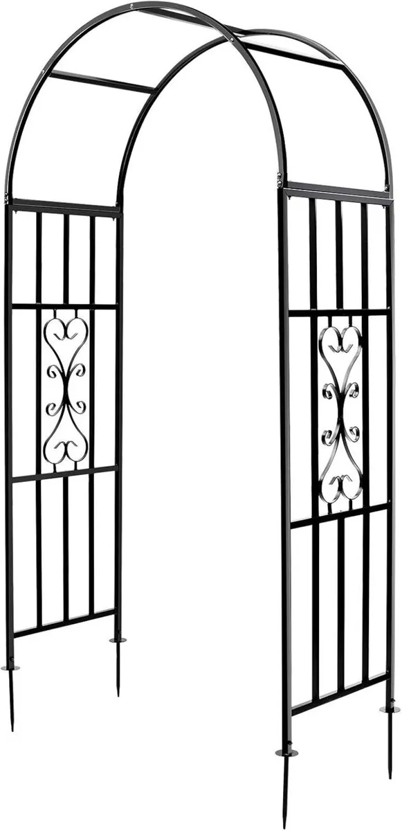 45" W X 83" H Arbours Curved Metal - Image 1