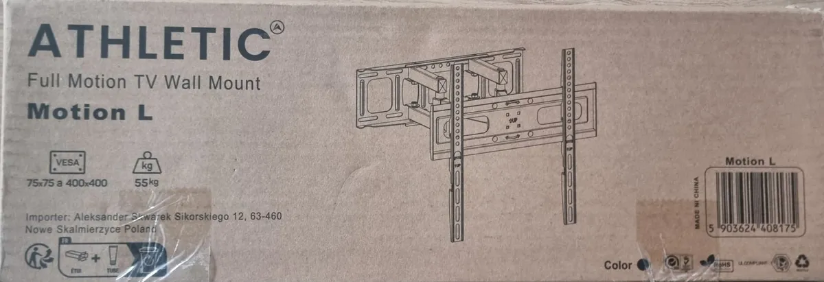 Tv Wall Mount Bracket Tilt Swivel 32-85" - Image 1