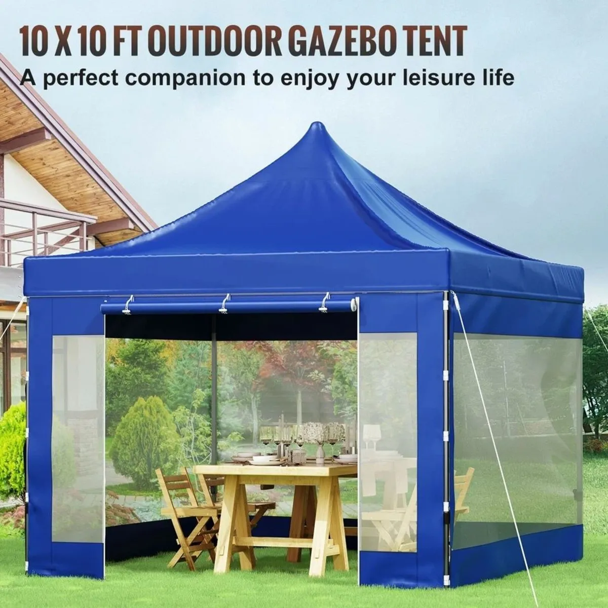Gazebo 3x3M 10x10FT Outdoor Canopy Tent - Image 2