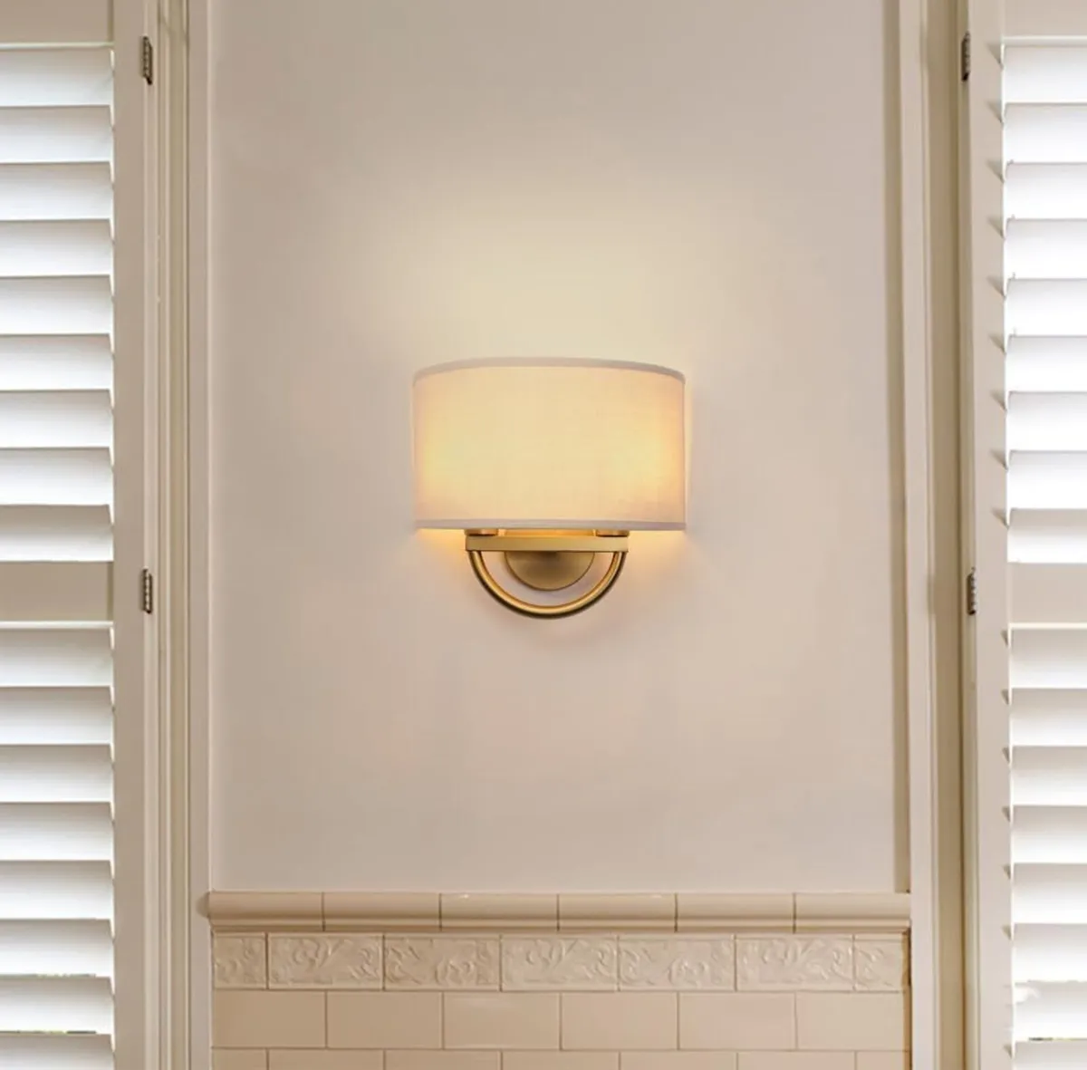 Industrial 2-Lights Wall Light Lamps with Linen - Image 4