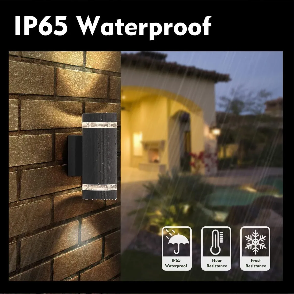 Outdoor Wall Lights Up Down Outside Mains Powered - Image 4
