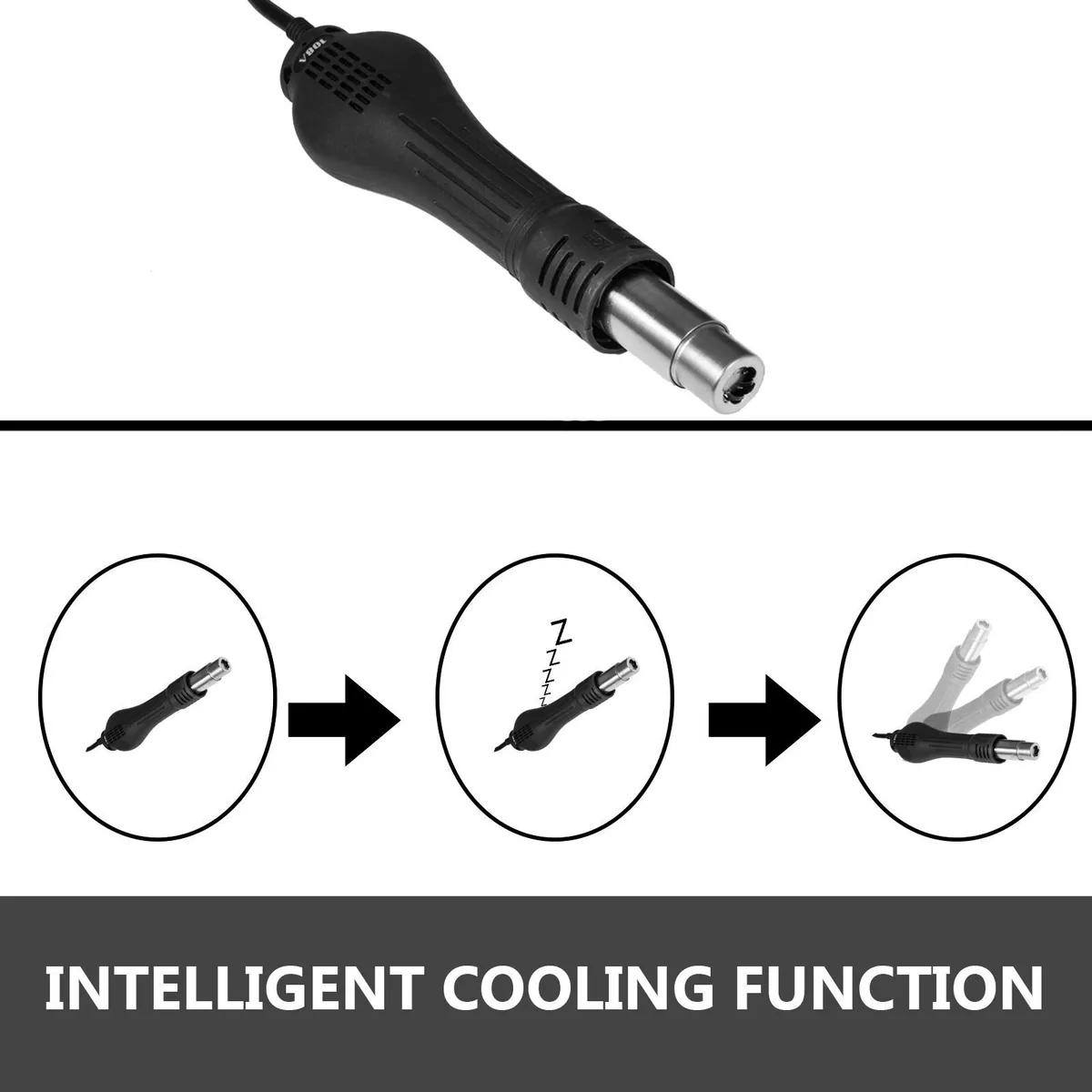 Digital Hot Air Rework Station 750W LED Display - Image 2
