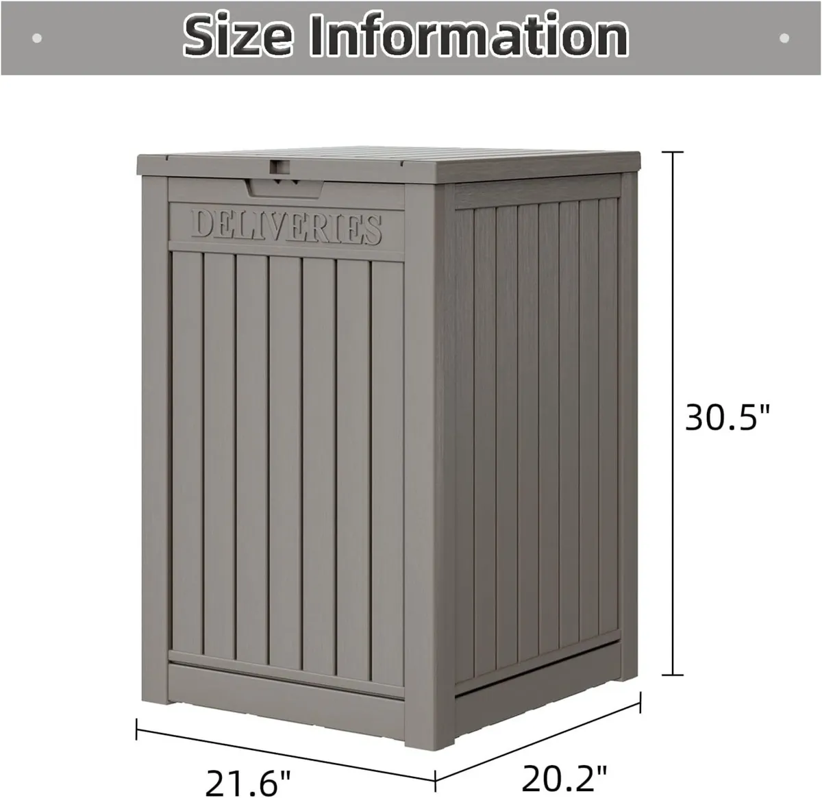 Package Delivery Box for Porch 48 Gallon Storage - Image 3