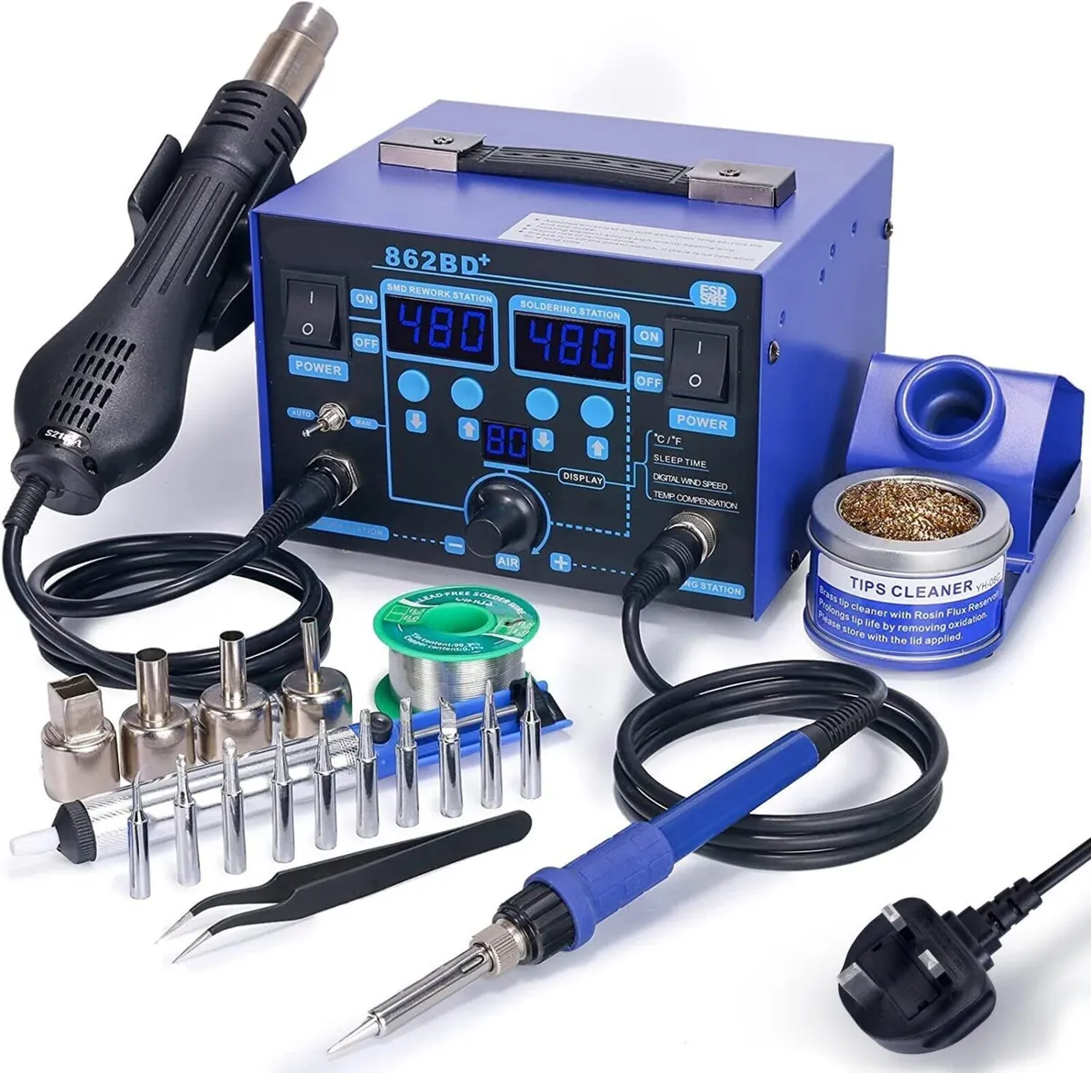 750W Soldering Rework Station Adjustable Heat - Image 4