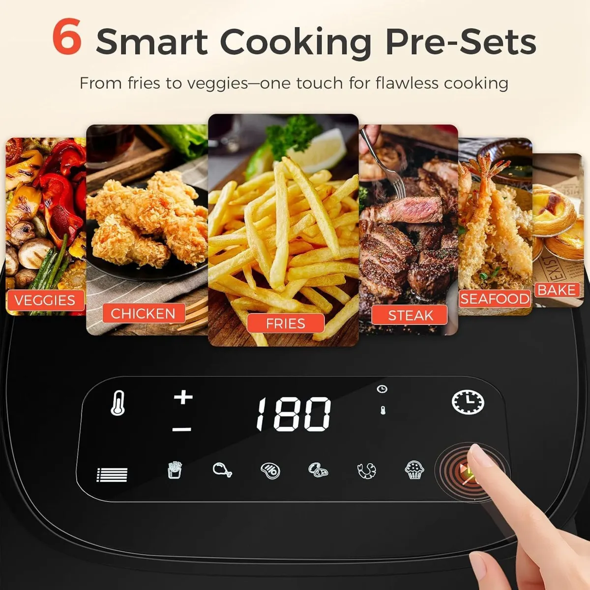 9L Dual Air Fryer with 2 Independent 4.5L - Image 2