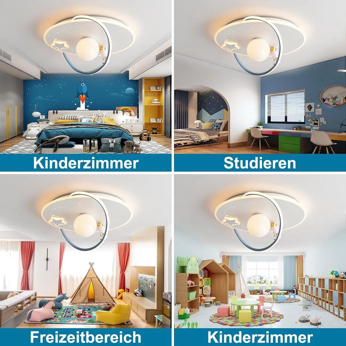 LED Ceiling Light Dimmable Chindren's Room Lamp - Image 3