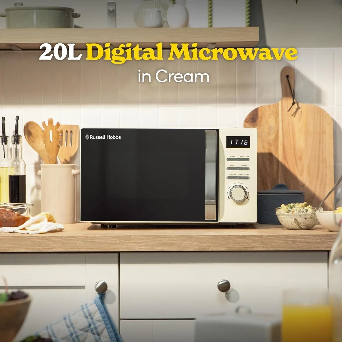 Digital Microwave 20L 800W in with 5 Power - Image 4