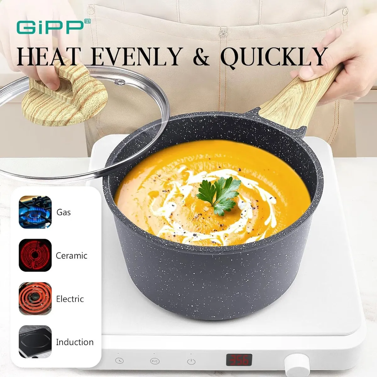 17pcs Pots and Pans Set Non Stick Fryingpan - Image 4