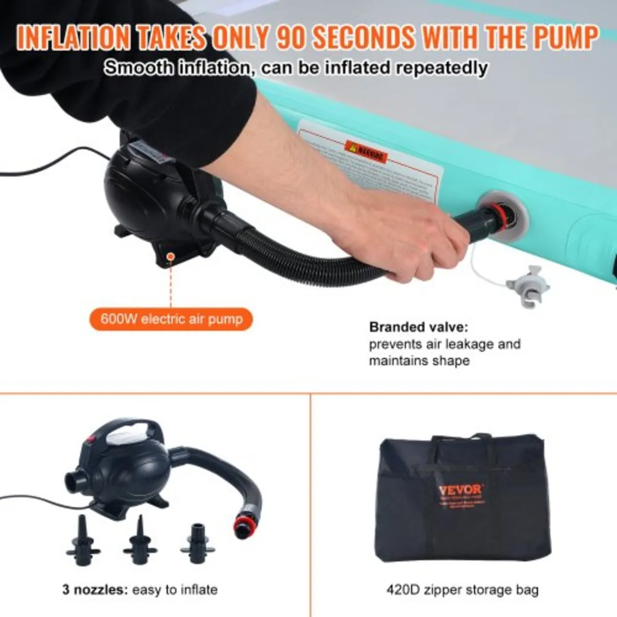 4 m Air Track Inflatable Training Tumbling Gymnast - Image 2