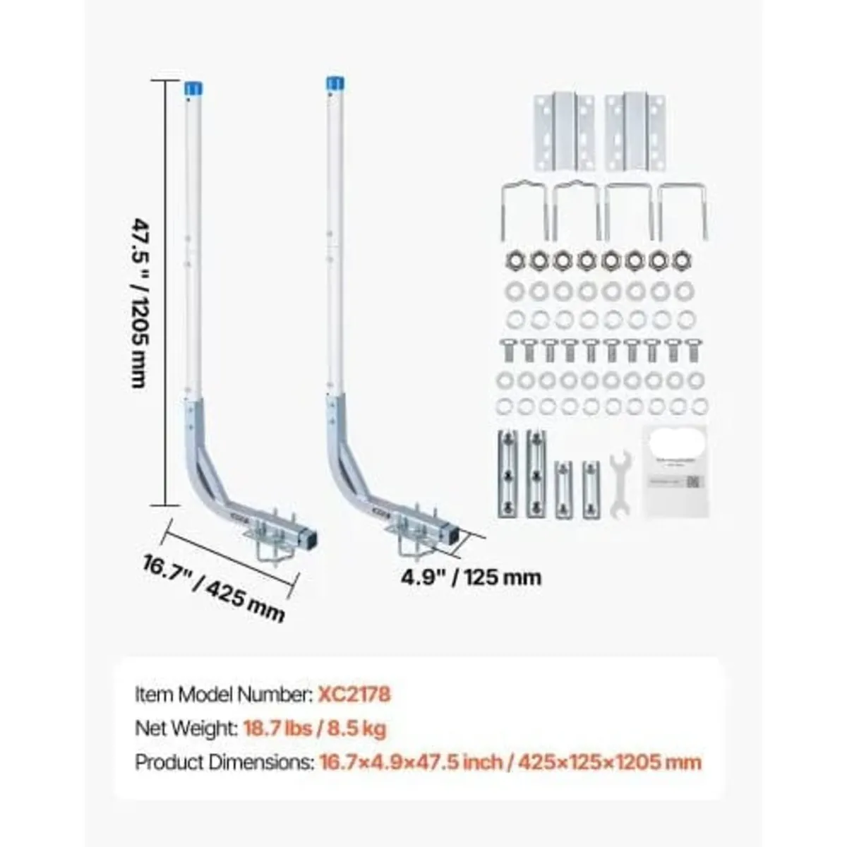 Boat Trailer Guide, 1016mm Adjustable Design Trail - Image 4