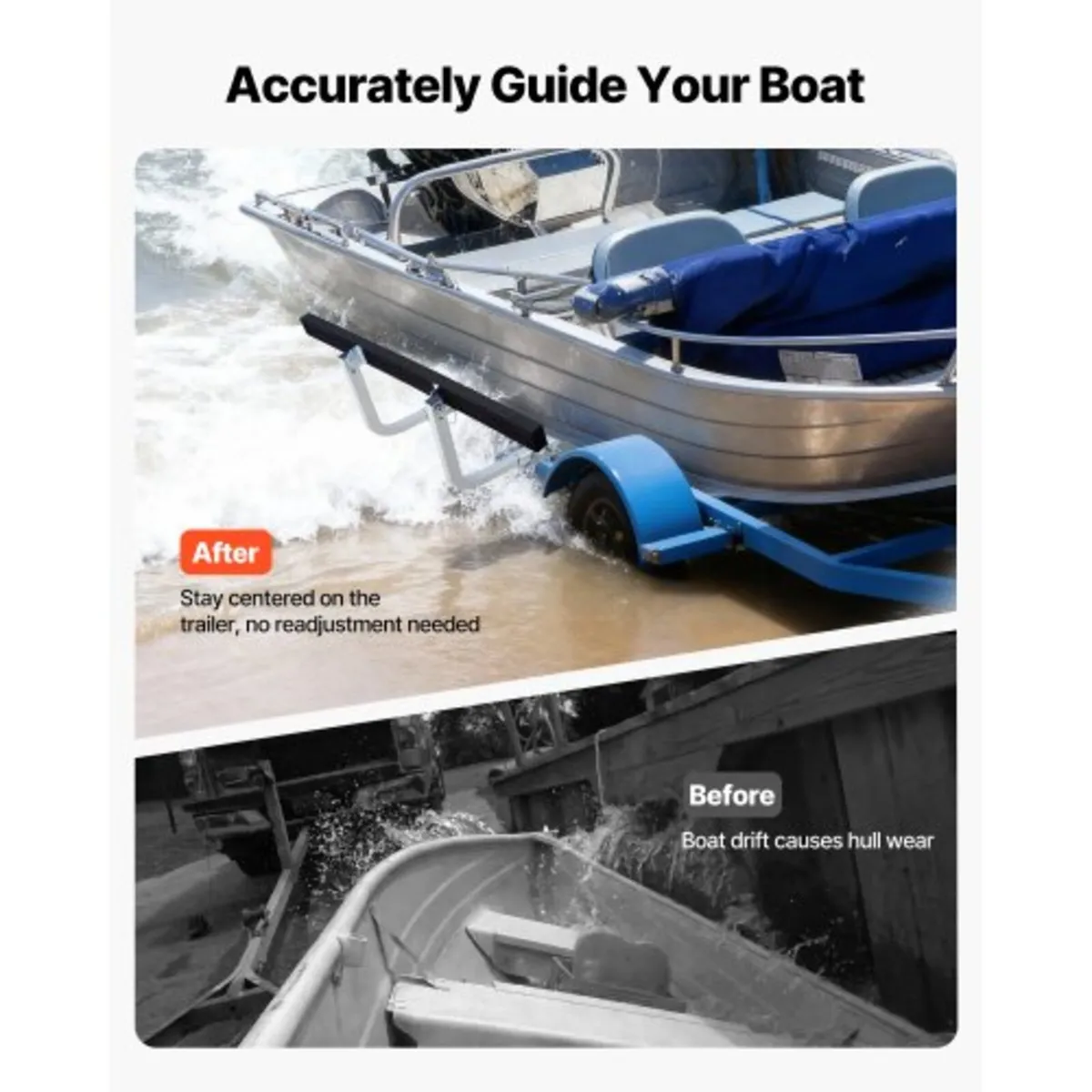 Boat Trailer Guides, 425 mm/475 mm Height Adjustab - Image 3