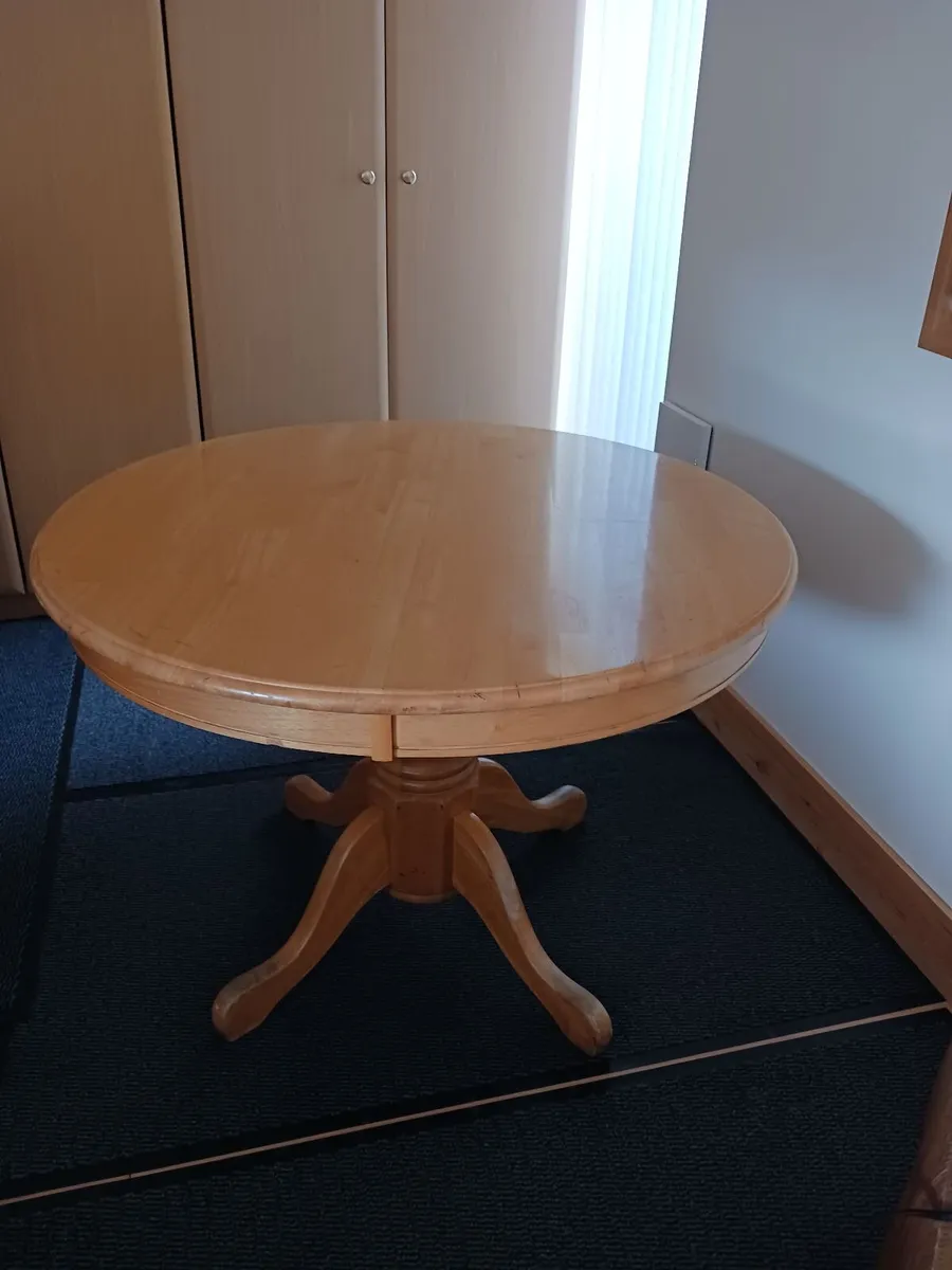 Solid wood table
