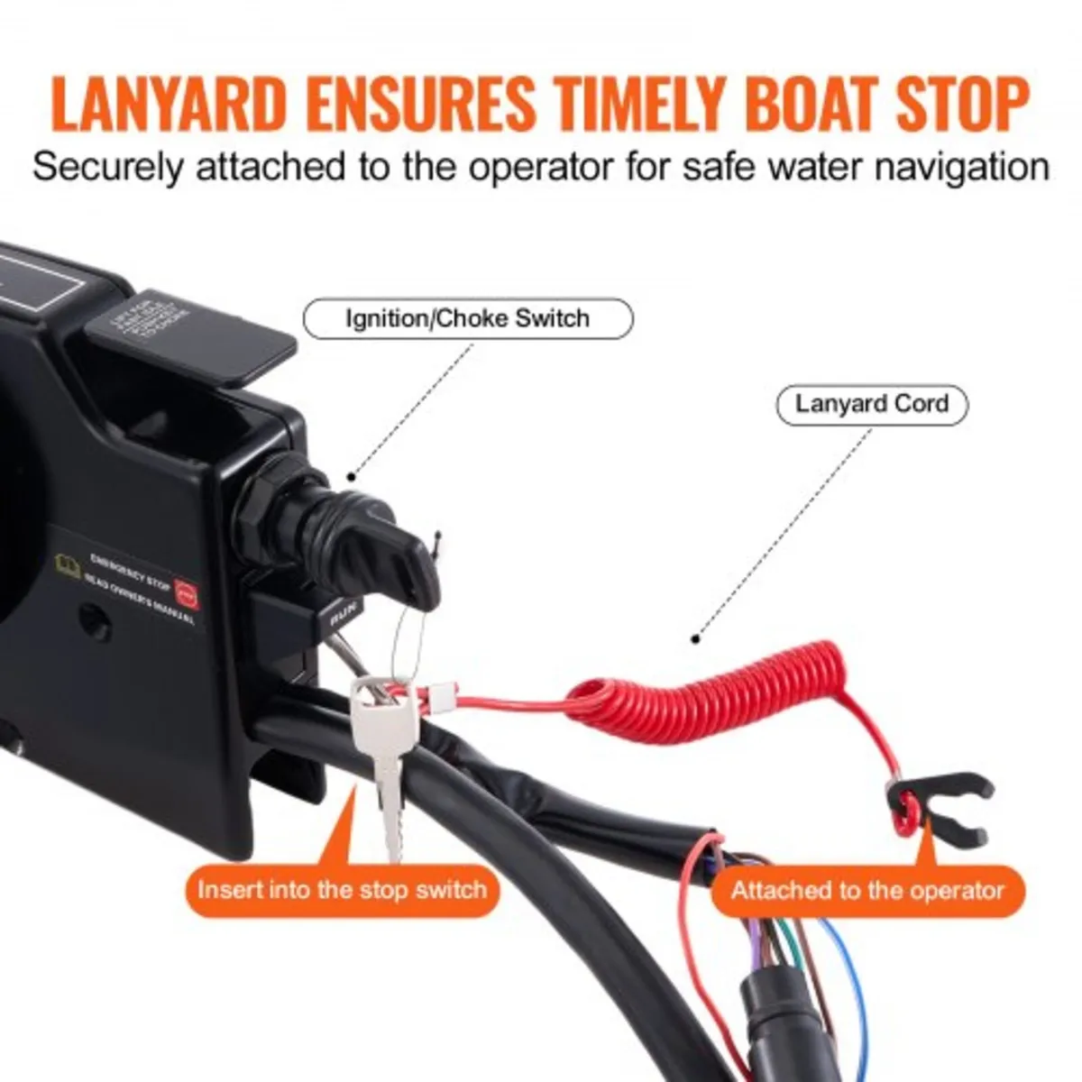 Boat Throttle Control, 881170A15 Side-Mounted Outb - Image 4