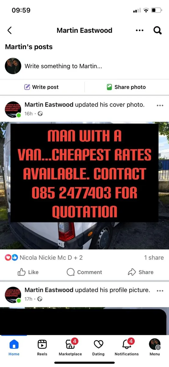 Man with a van 0852477403 - Image 1