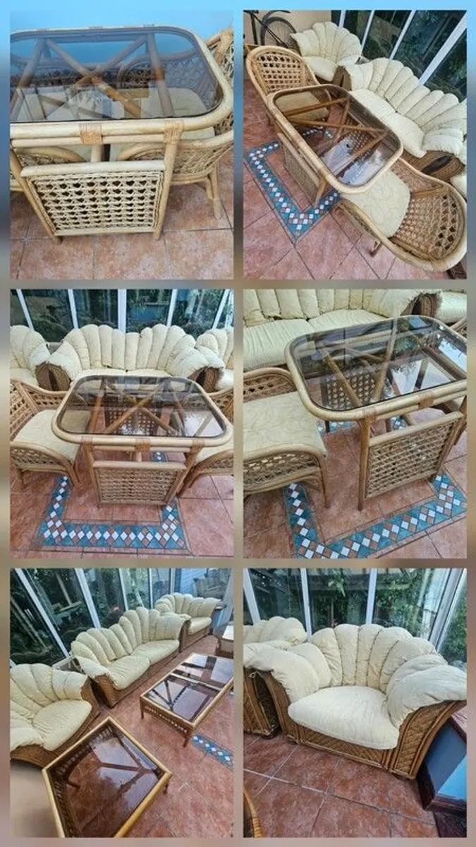 9 piece Conservatory/Sunroom Furniture set - Image 2