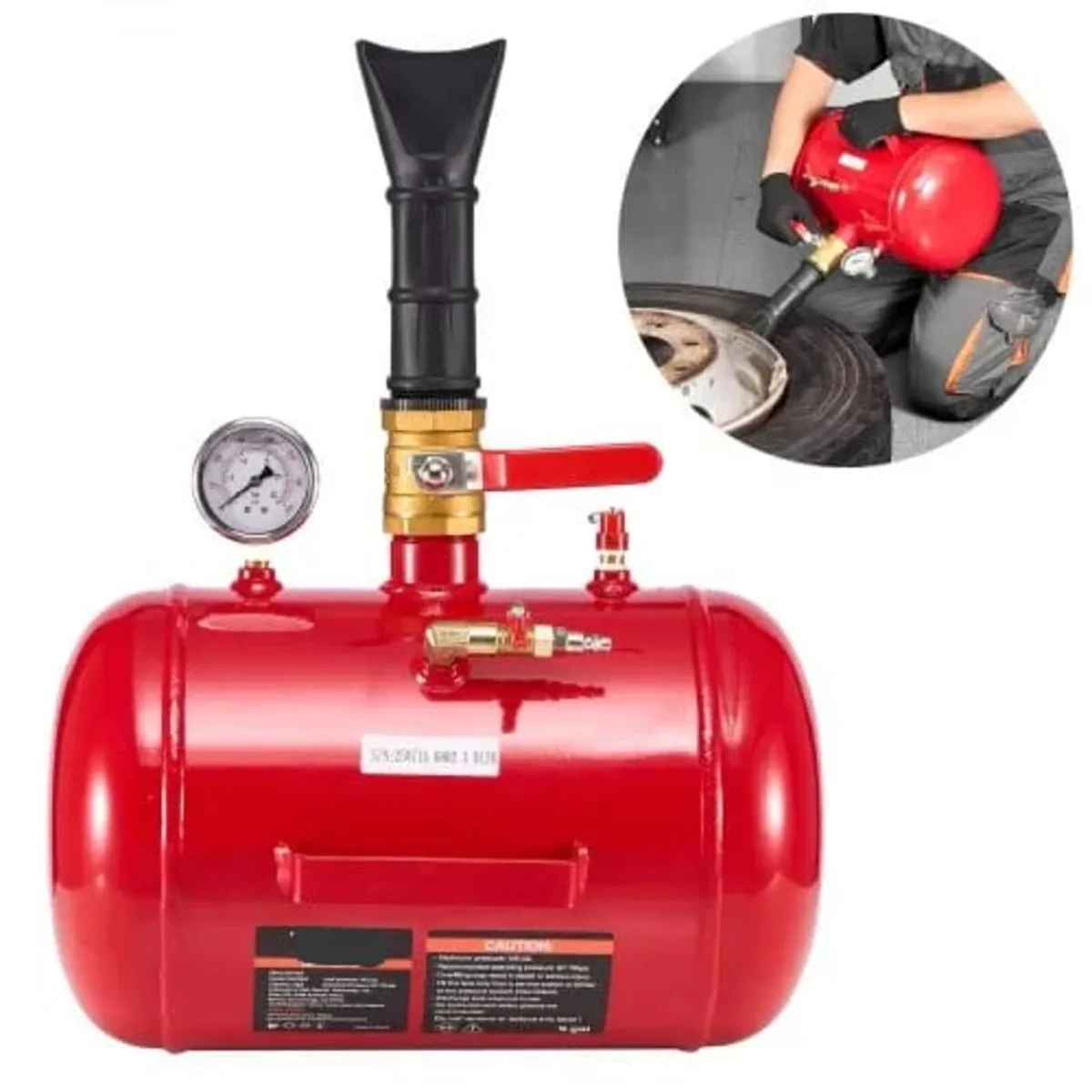 Air Tire Bead Seater, 5 Gal / 18.9 L, Heavy Duty T - Image 1
