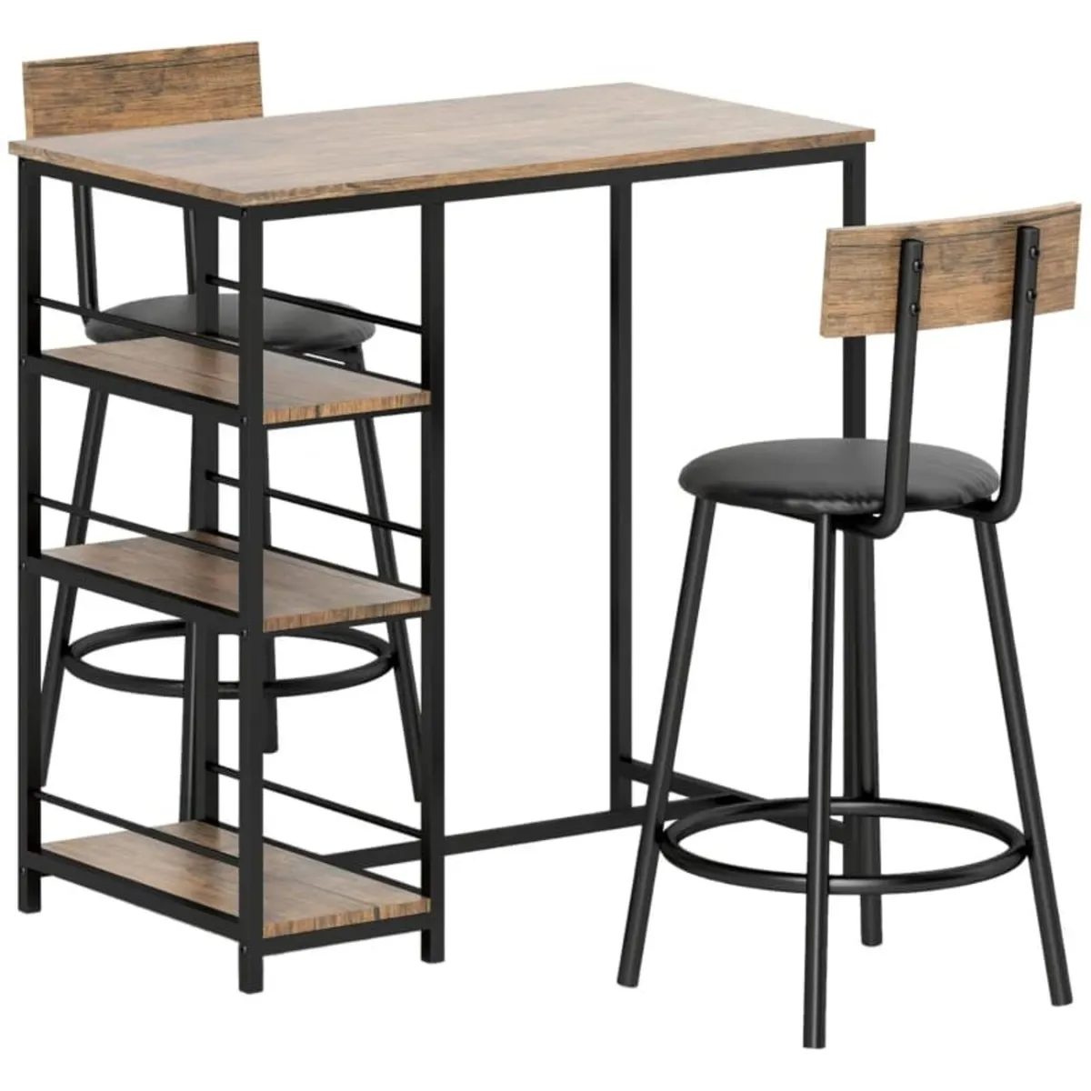 3-piece dining set with bar table and 2 chairs, sm - Image 2